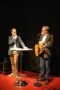 Fredrik Höglund och Björn Sandborgh på Bokmässan 2014